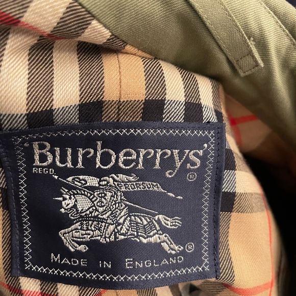Burberry green woman’s size 16 long vintage trench coat without liner E… - Picture 11 of 15
